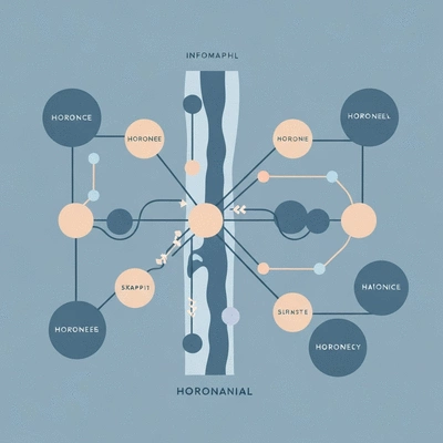 Diagram illustrating hormonal imbalance caused by finasteride