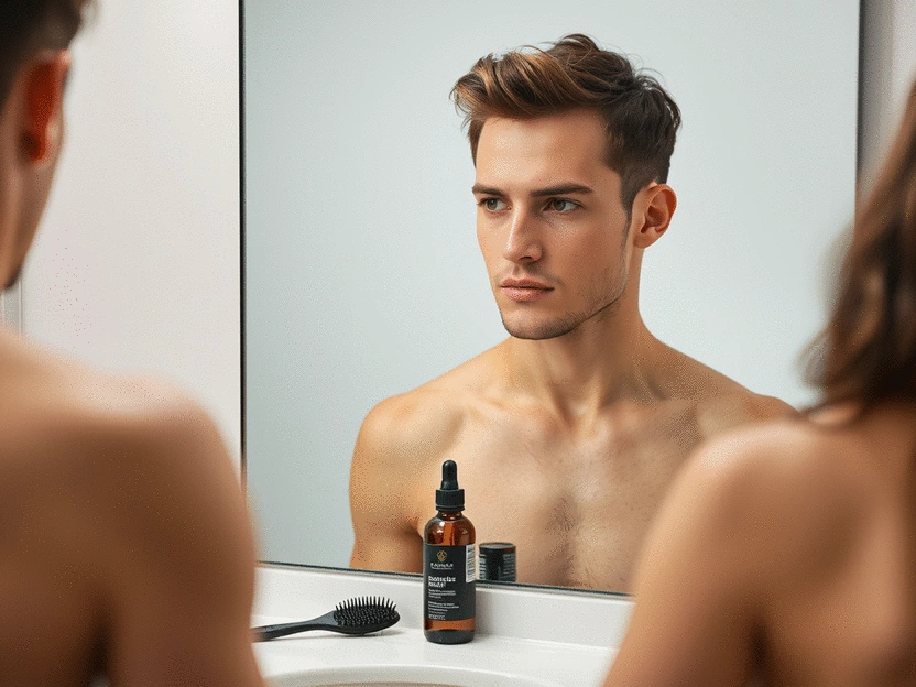 young male hair loss